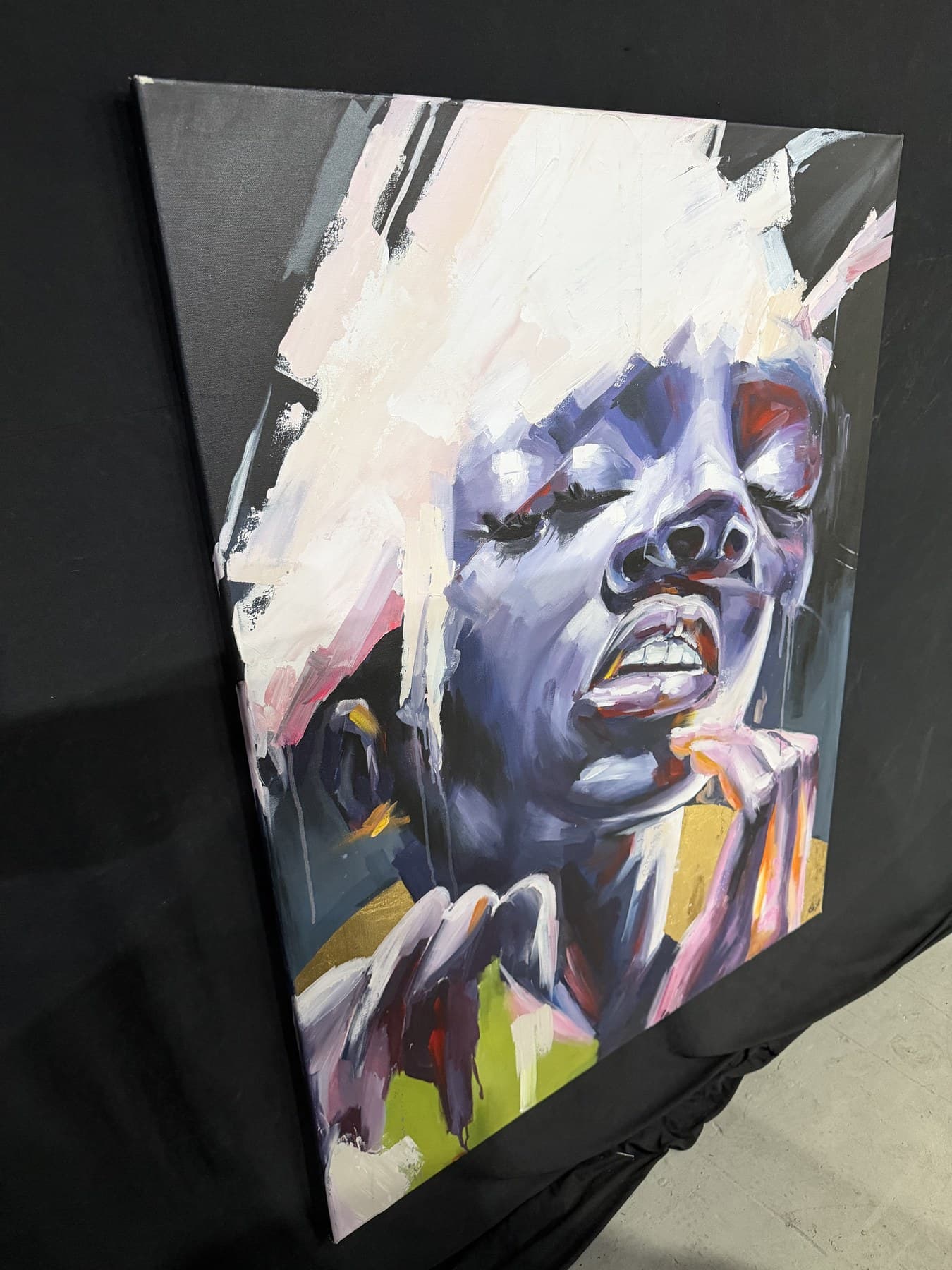 Artwork 17 currently hanging at Revos Gallery, available for collector inquiry.