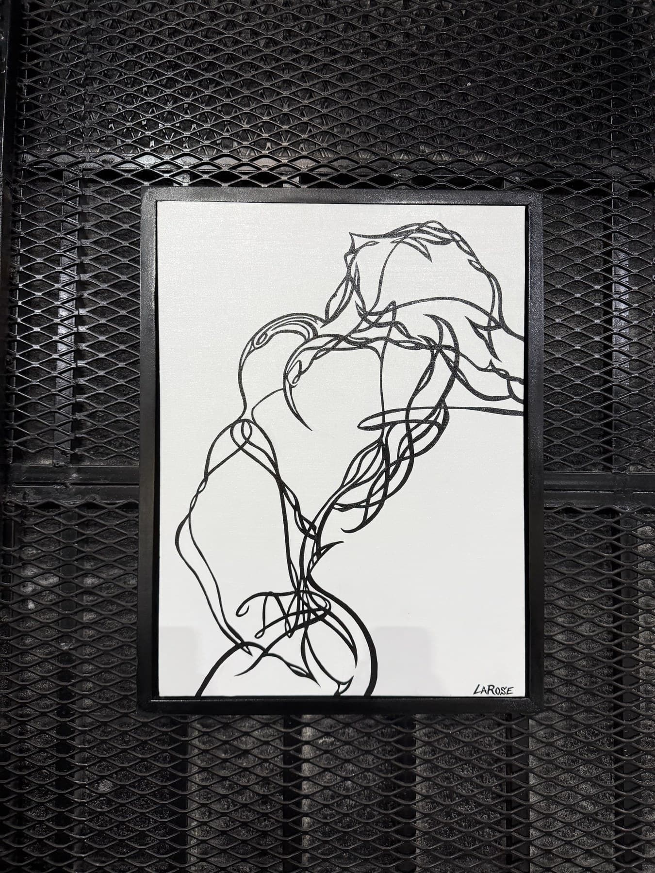 Artwork 27 currently hanging at Revos Gallery, available for collector inquiry.