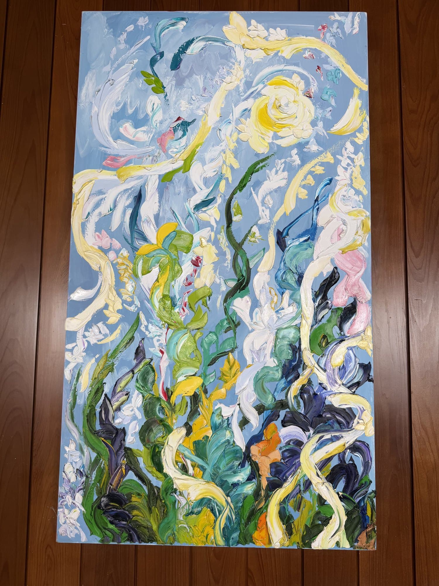 Untitled by Daria, currently displayed at Rusty Pelican Gallery.
